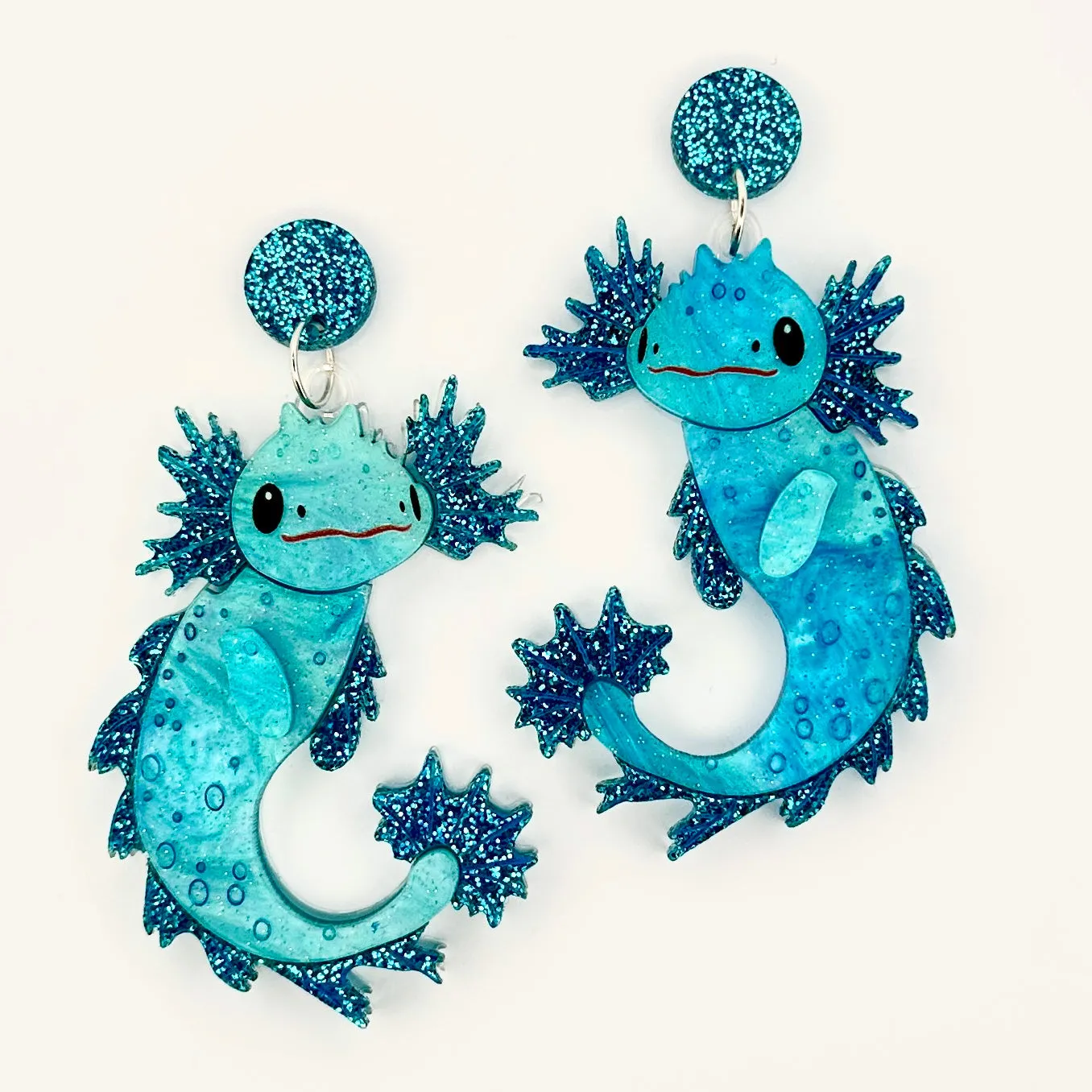 Squish Axolotl - earrings - Set of 2