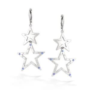 STAR EARRINGS #193WH3201 (2B3)