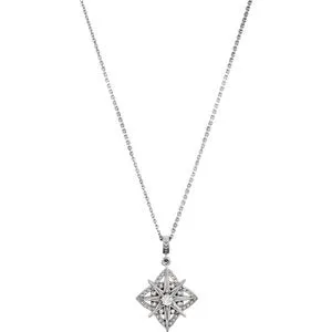 Sterling Silver 1/6 CTW Diamond Vintage-Inspired 18" Necklace
