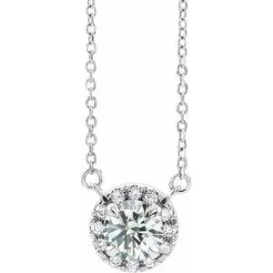 Sterling Silver 3/4 CTW Natural Diamond 16" Necklace