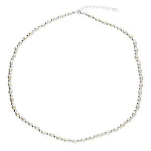 Sterling Silver Pearl Bead Necklace