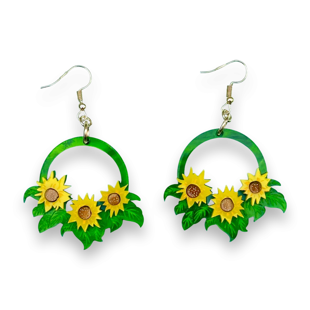 Sunflower bunch 🌻 - earrings - Set of 2