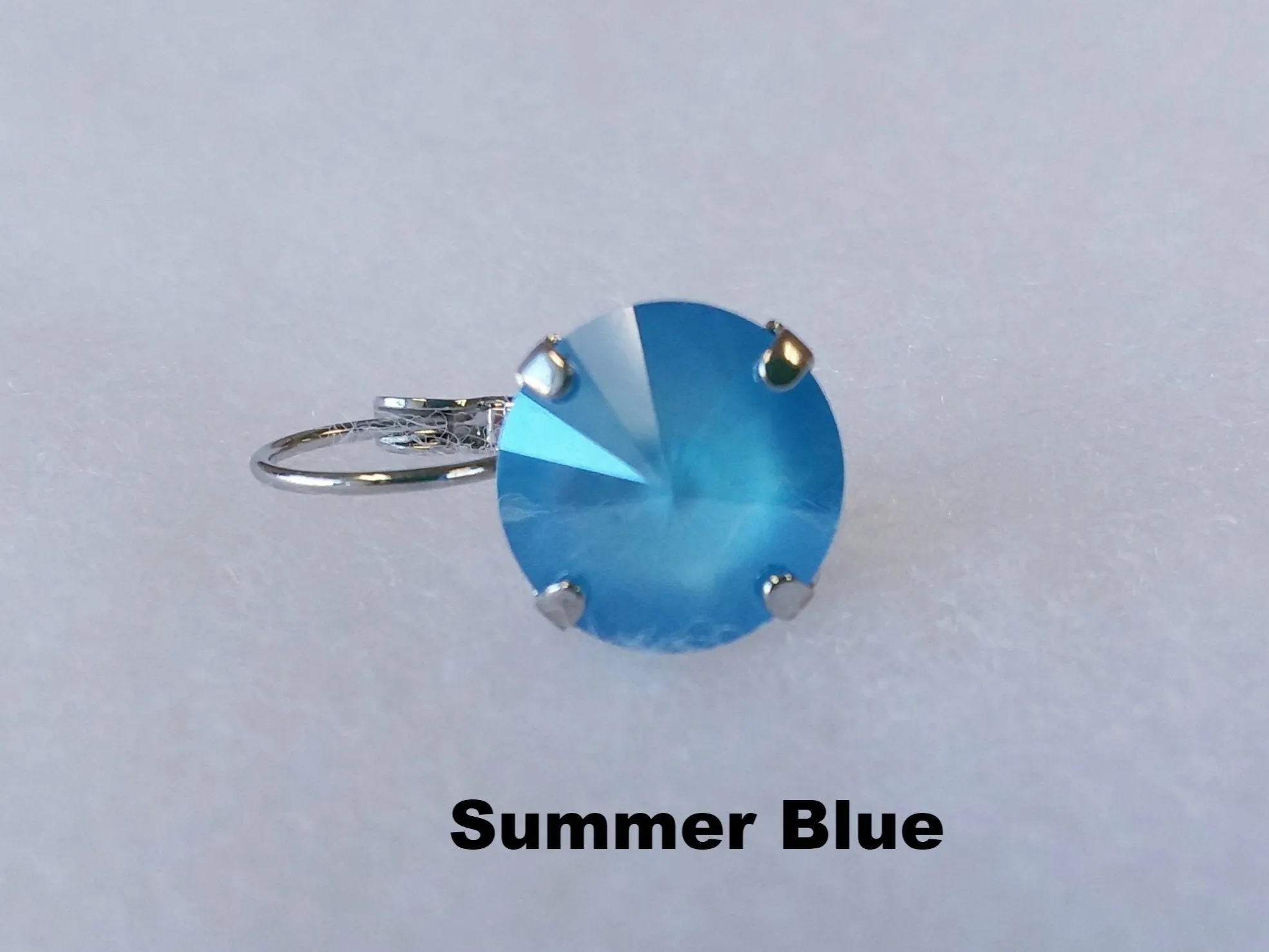 Swarovski Crystal Rivoli Prong Setting Leverbacks