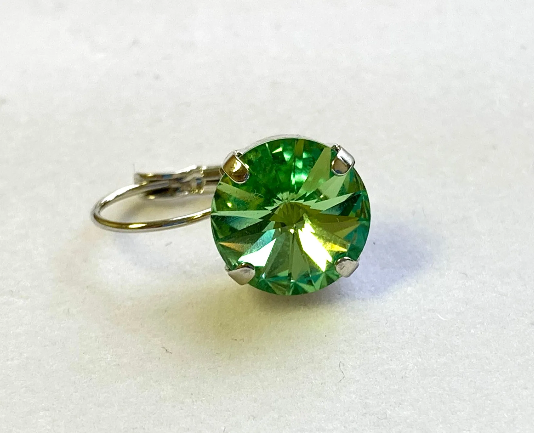 Swarovski Crystal Rivoli Prong Setting Leverbacks