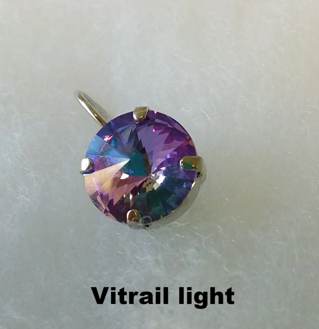 Swarovski Crystal Rivoli Prong Setting Leverbacks