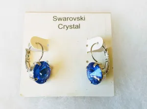 Swarovski Crystal Rivoli Prong Setting Leverbacks