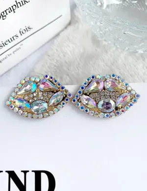 SWAROVSKI LIP EARRINGS