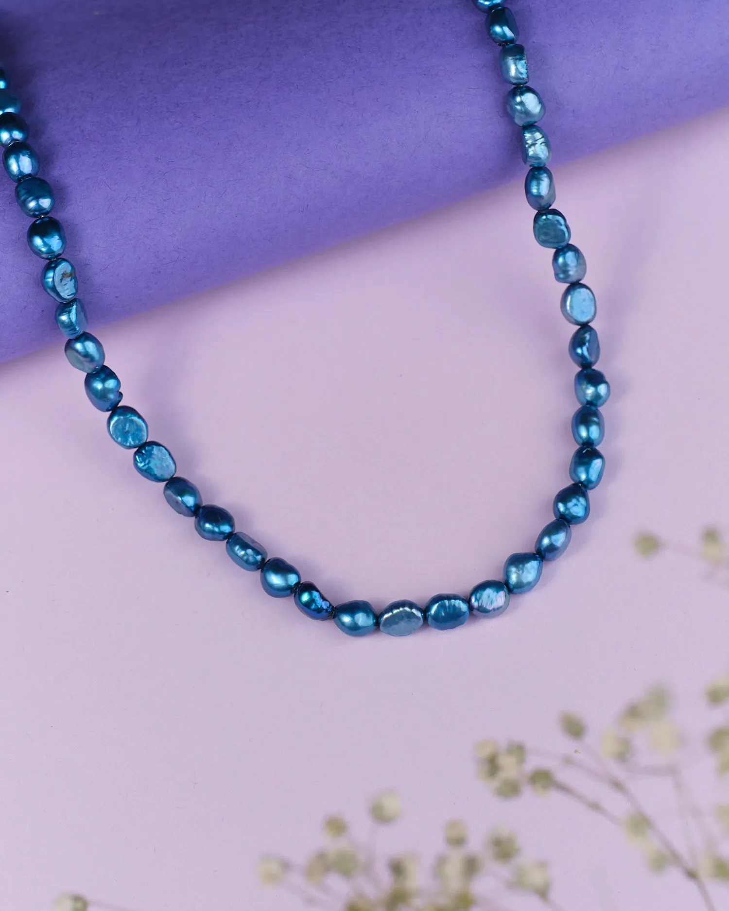 Syamatva-The Sparkling Night Pearl Necklace