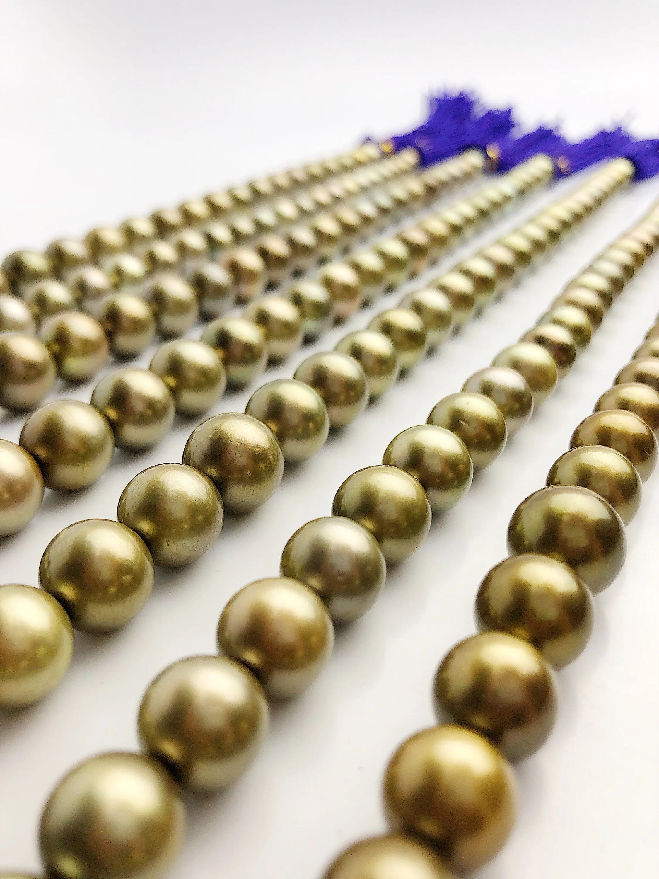 Tahitian Copper Pearl Strands - Round - 8mm to 12mm (519)
