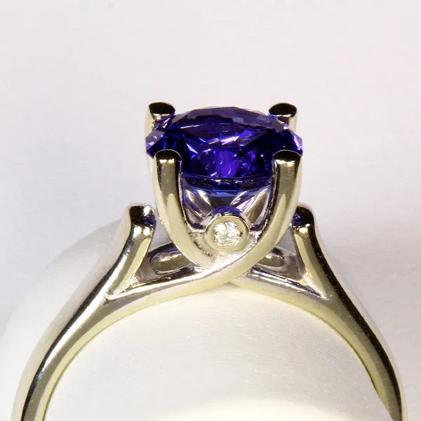 Tanzanite Ring 1.81 Carat BVV Color