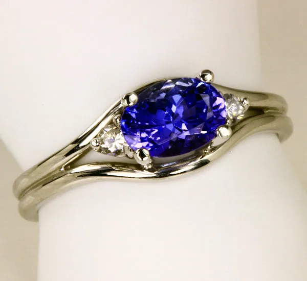 Tanzanite Ring .89 Carat Blue Violet Intense Color