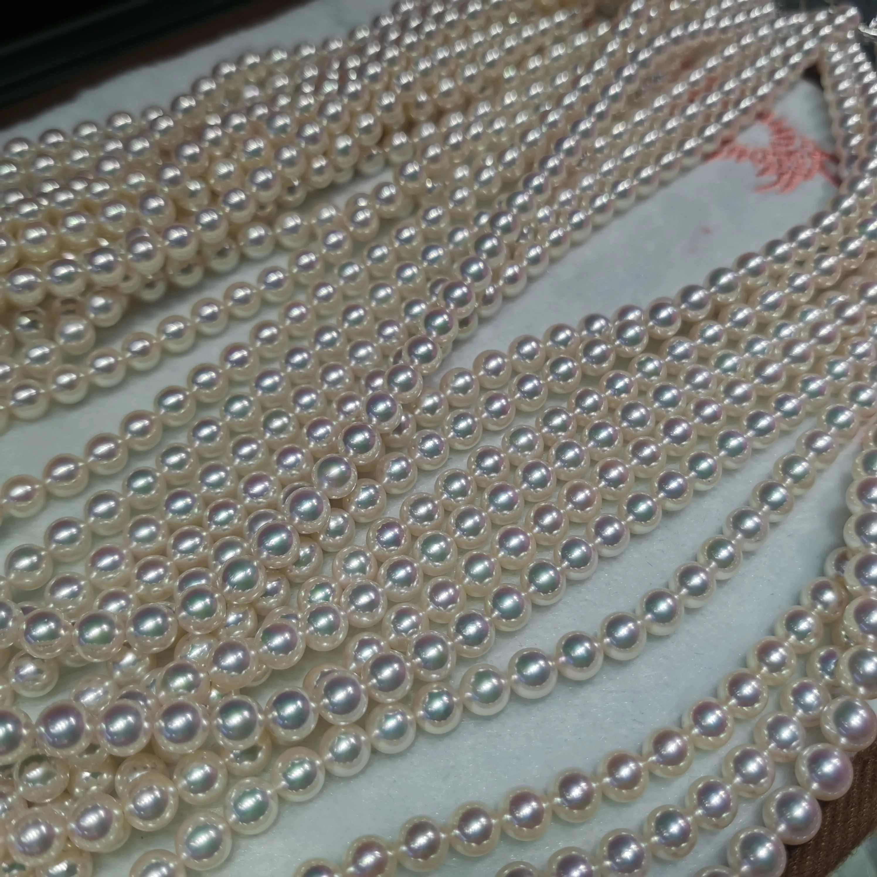 TEN-NYO | 天女 | 7.0-7.5 mm Japanese Akoya White Pearl Necklace - PSL Certificate