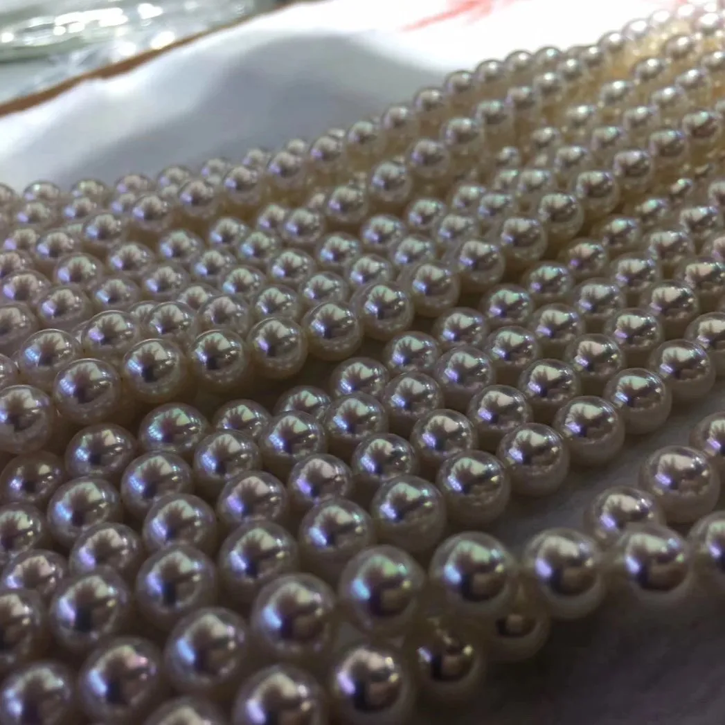 TEN-NYO | 天女 | 7.0-7.5 mm Japanese Akoya White Pearl Necklace - PSL Certificate