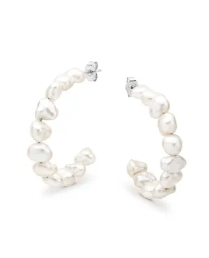 The Emily Hoops 6-7mm Pearl