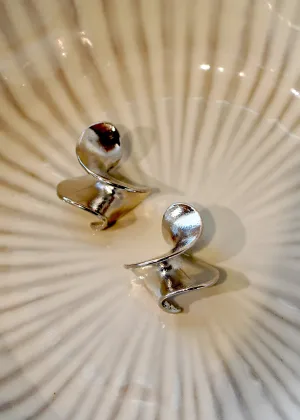 The "Quinn: Spiral Statement Earrings