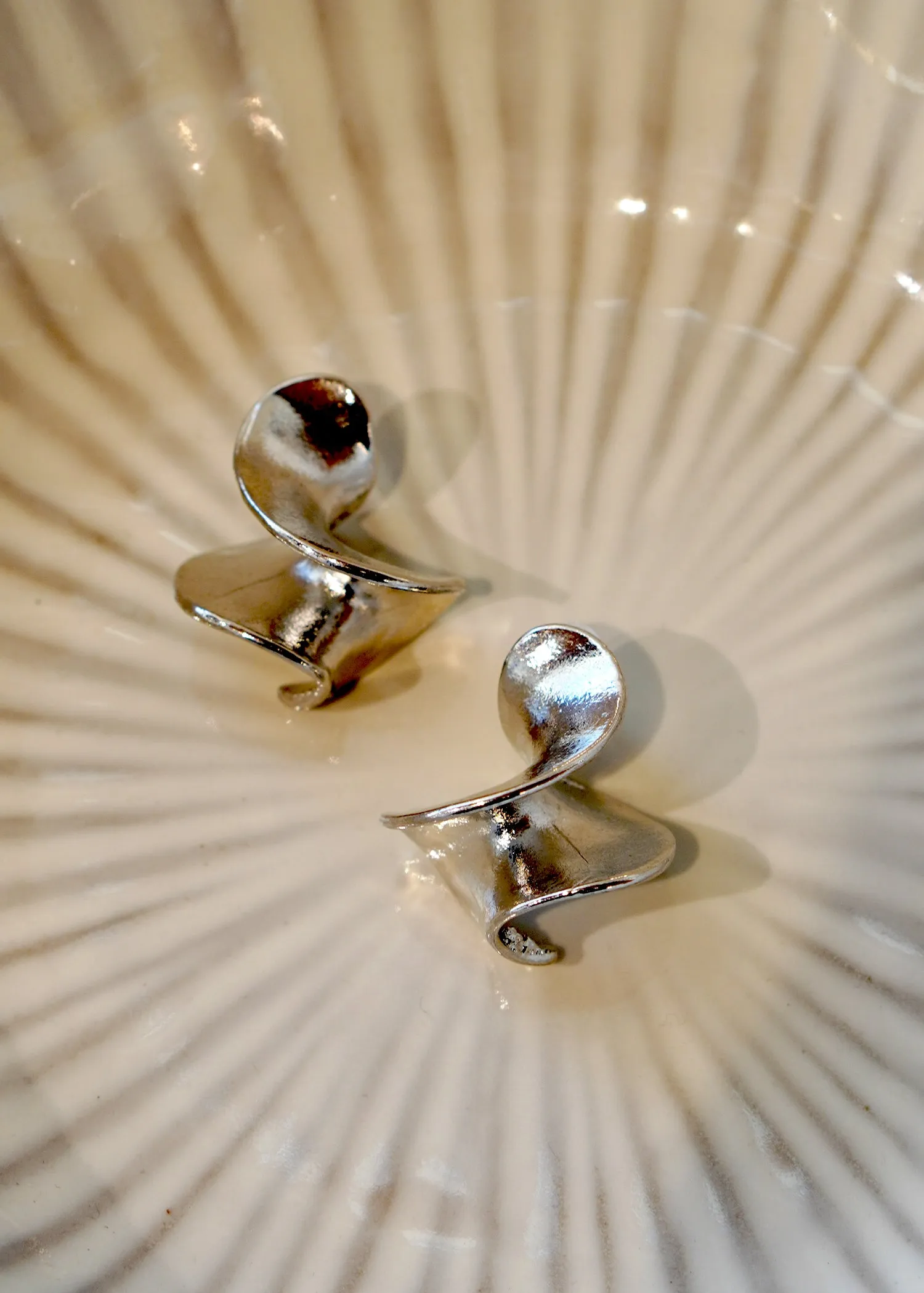 The "Quinn: Spiral Statement Earrings