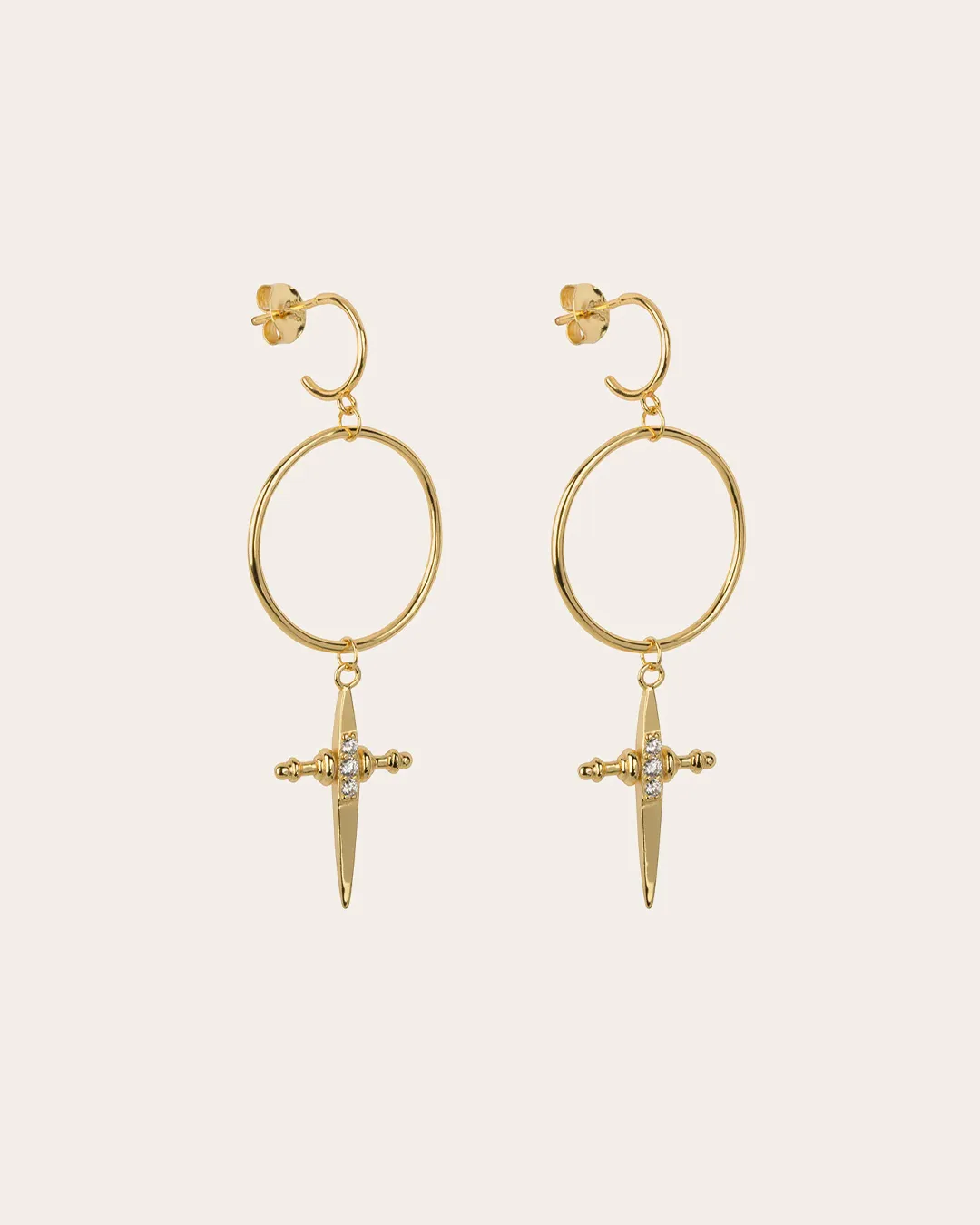 The Serene Beverly earrings - gold plated