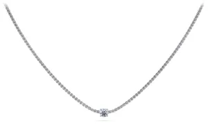 Timeless Dreams Brilliance Round Diamond Necklace with 8.22 ct.(finished) 2.2mm, 7.4mm