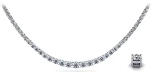 Timeless Dreams Tennis Diamond Necklace with 15.11 ct.(finished)