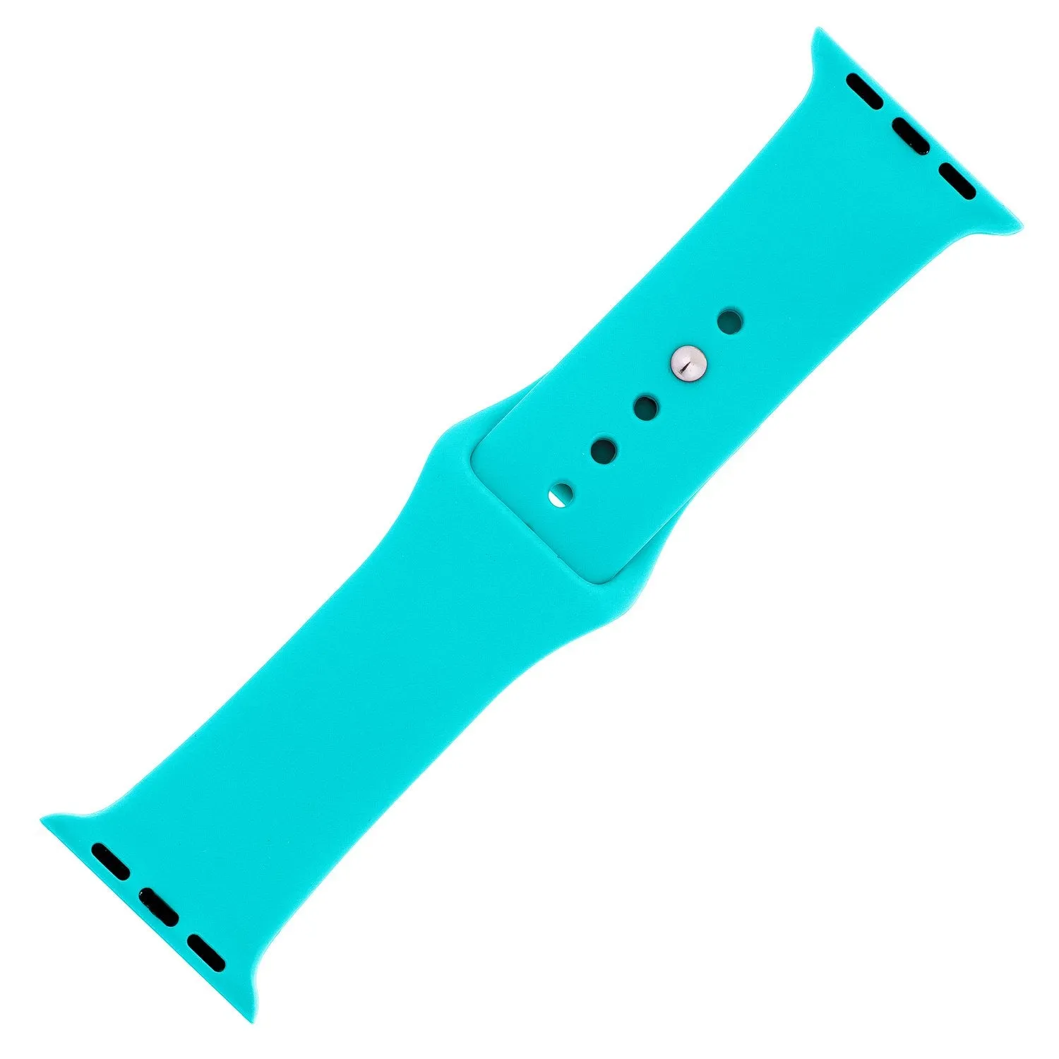 Totally Turquoise Silicone Sports  Watch Band 42mm