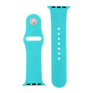 Totally Turquoise Silicone Sports  Watch Band 42mm