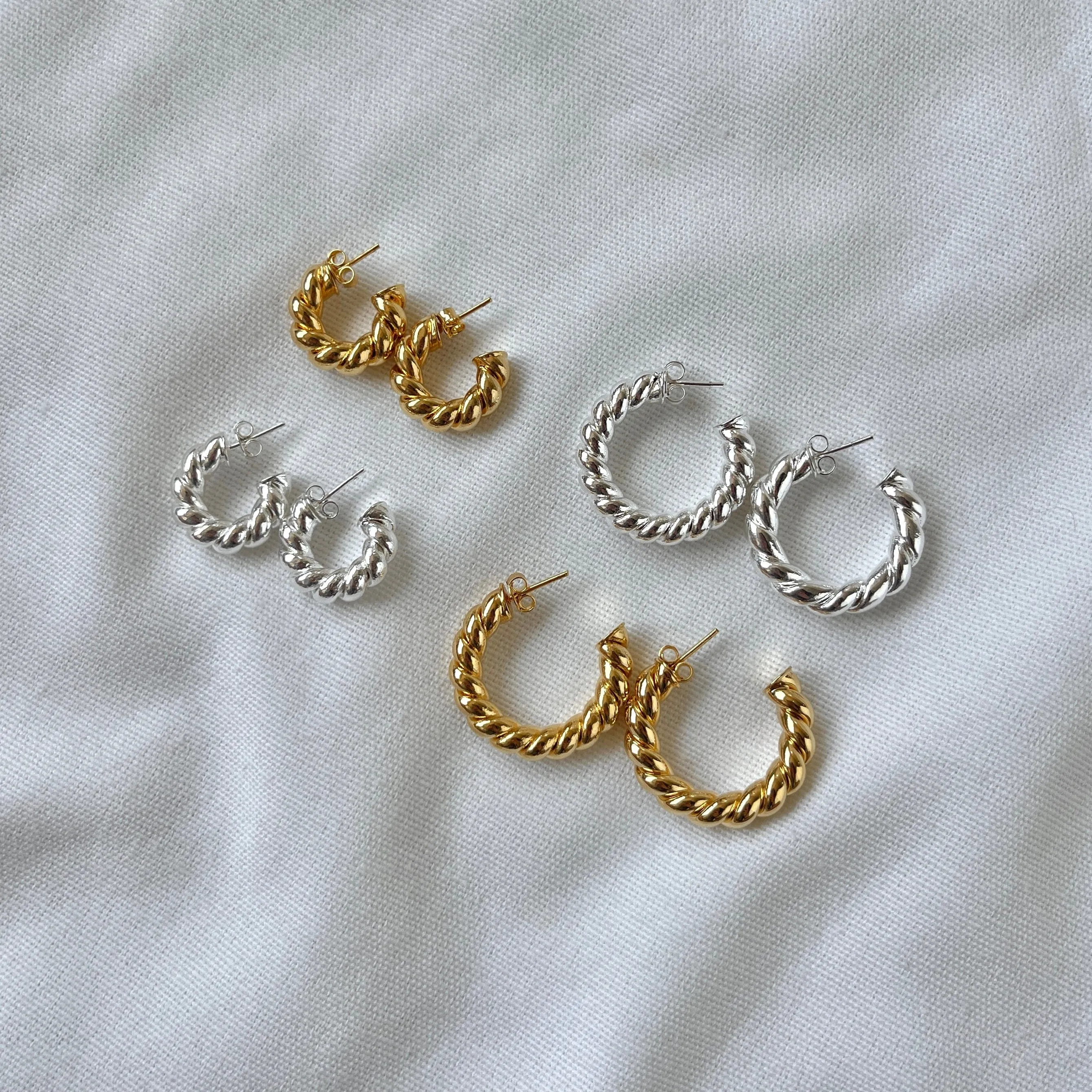 Twisted Sister Hoops (Large)