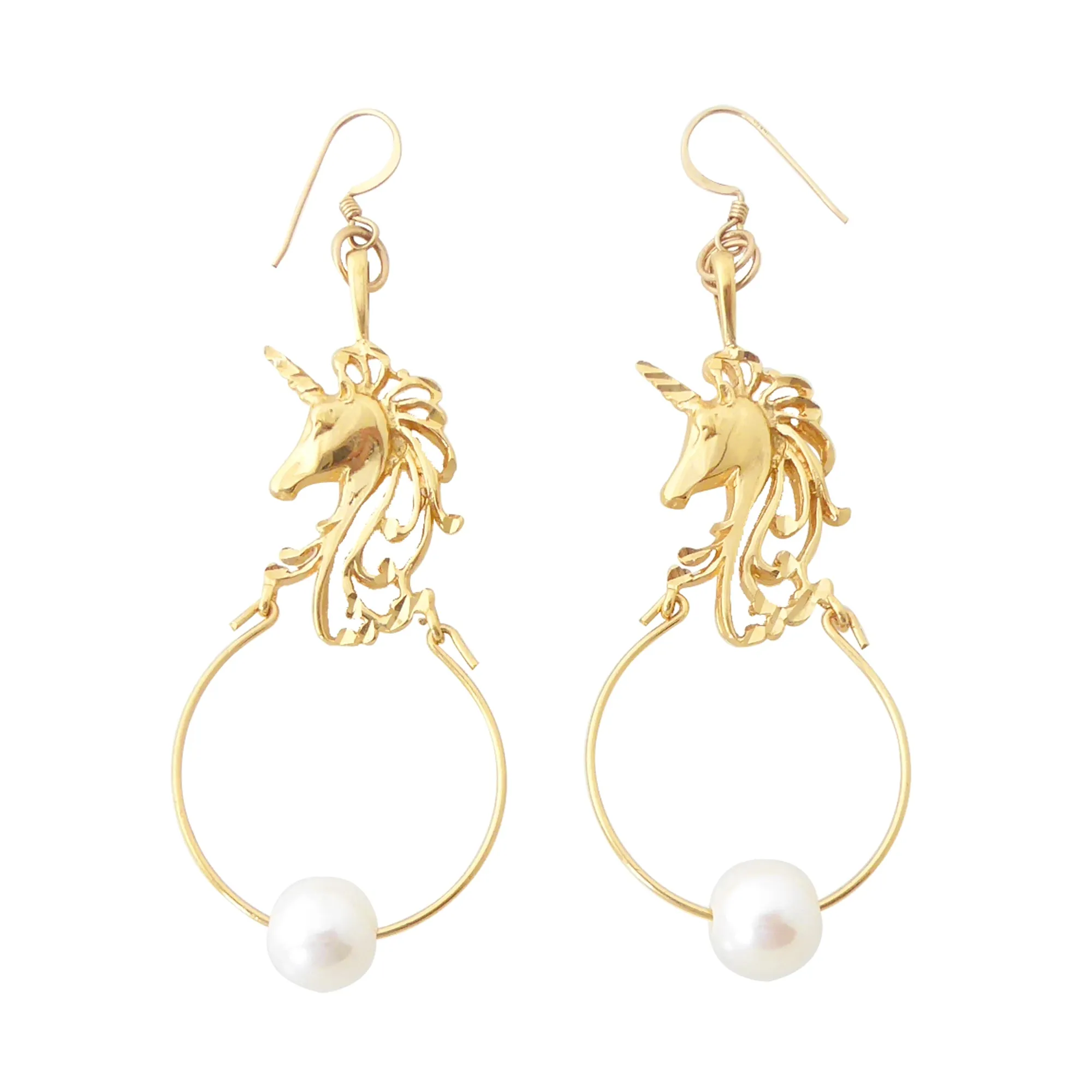 Unicorn pearl earrings
