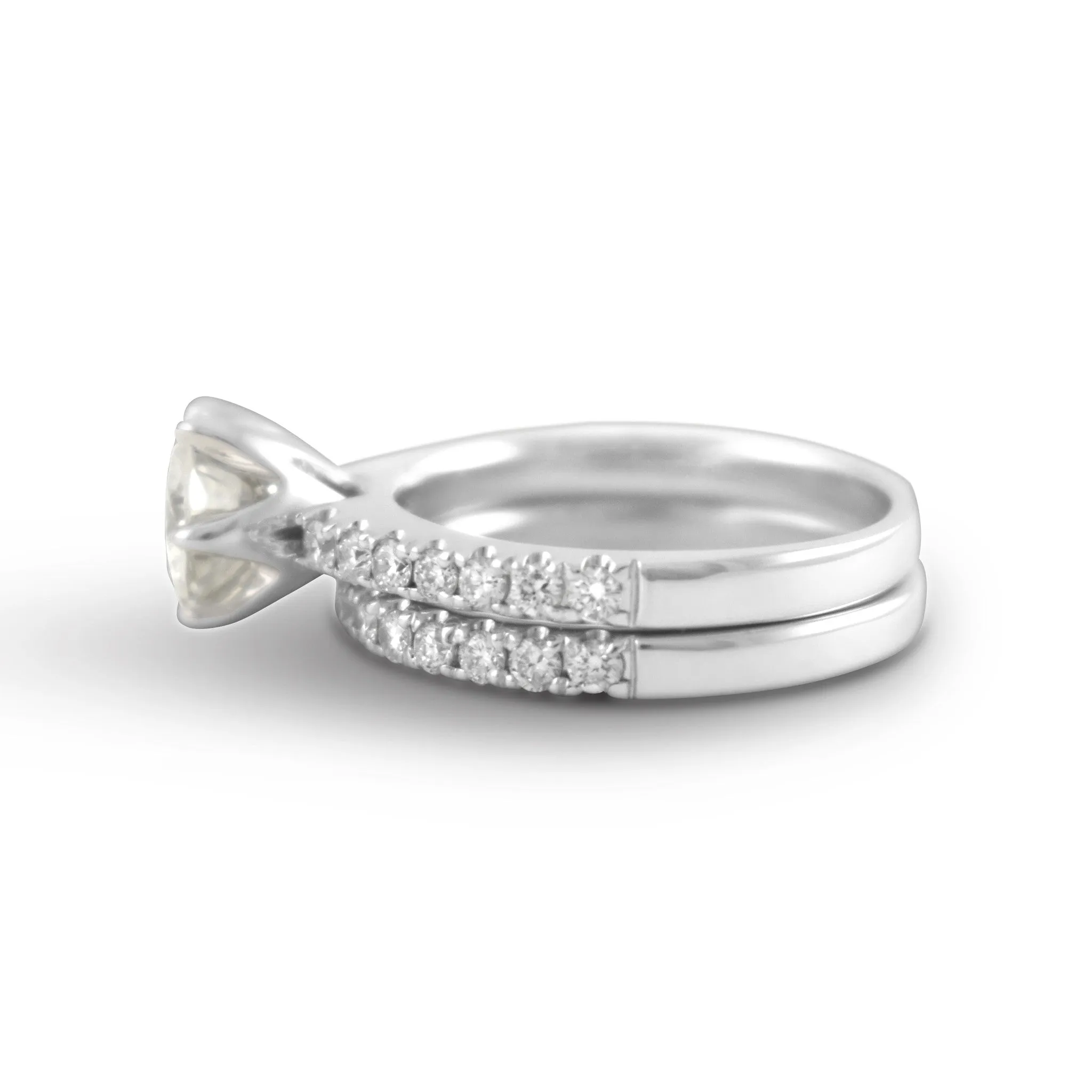 Victoria Lab Diamond Wedding Set