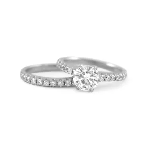 Victoria Lab Diamond Wedding Set