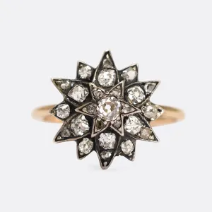 Victorian Diamond Star Ring