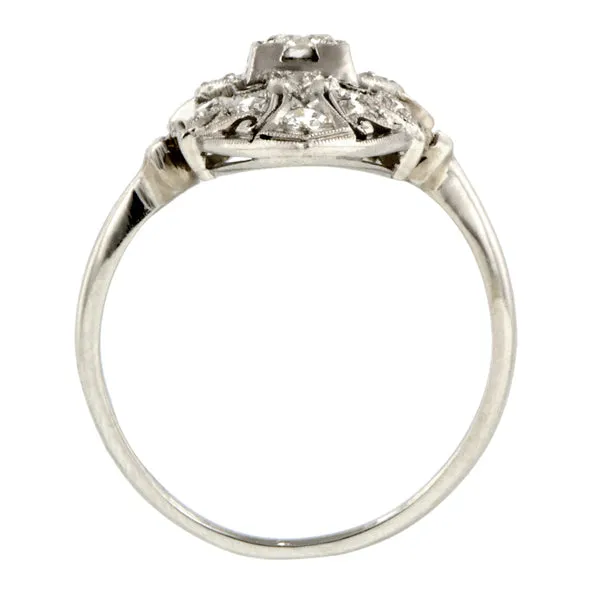 Vintage Diamond Dinner Ring, RBC 0.18ct