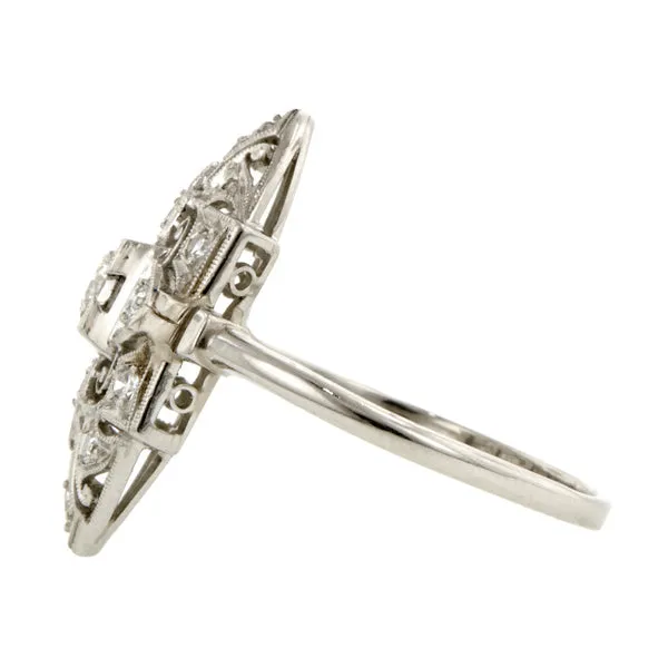 Vintage Diamond Dinner Ring, RBC 0.18ct