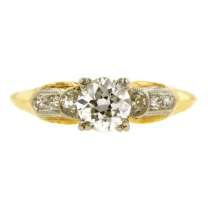 Vintage Diamond Engagement Ring, TRB 0.59ct