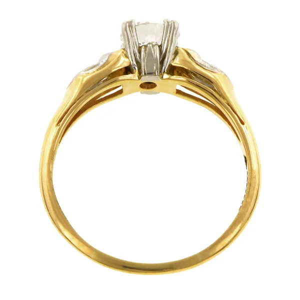 Vintage Diamond Engagement Ring, TRB 0.59ct