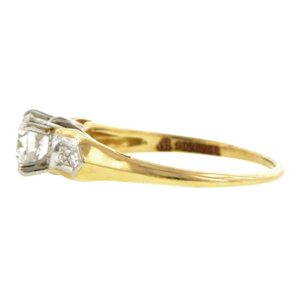 Vintage Diamond Engagement Ring, TRB 0.59ct