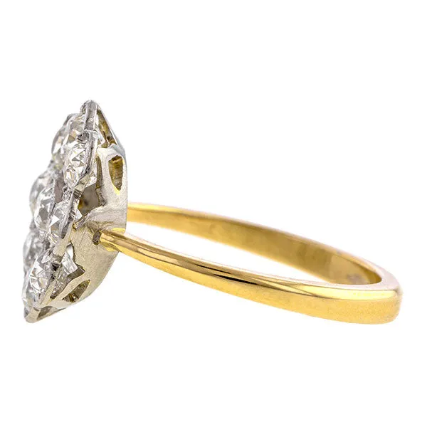 Vintage Diamond Flowerhead Ring