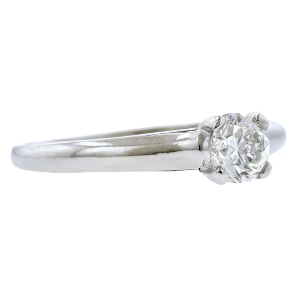 Vintage Diamond Solitaire Engagement Ring, TRB 0.38ct