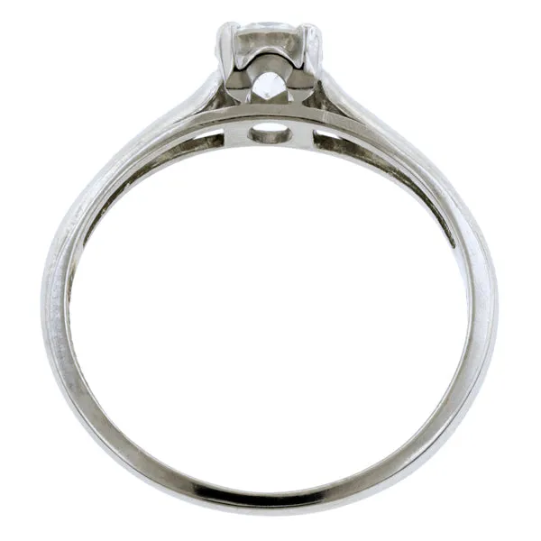 Vintage Diamond Solitaire Engagement Ring, TRB 0.38ct