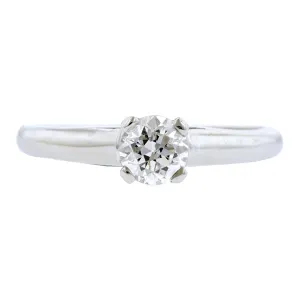 Vintage Diamond Solitaire Engagement Ring, TRB 0.38ct