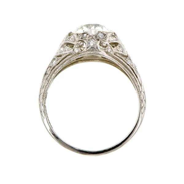 Vintage Engagement Ring, Old Euro 2.01ct