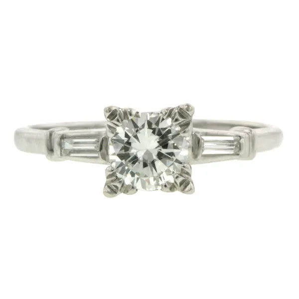 Vintage Engagement Ring, RBC 0.60ct