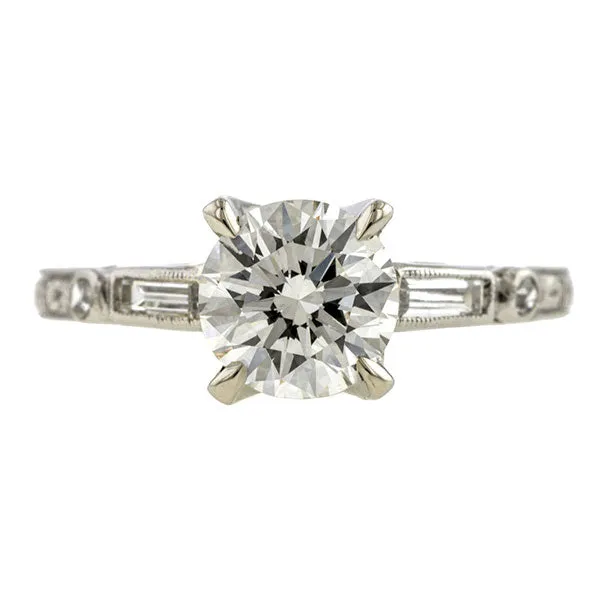 Vintage Engagement Ring, RBC 1.01ct