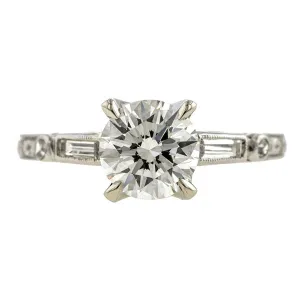 Vintage Engagement Ring, RBC 1.01ct
