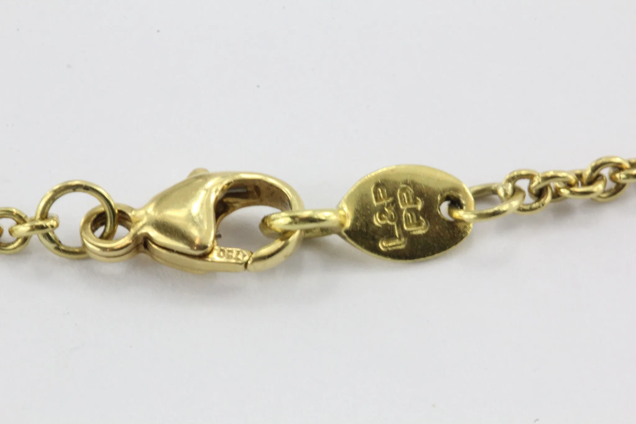 Vintage Penny Preville 18K Gold & 3/4 Carat Diamond Necklace