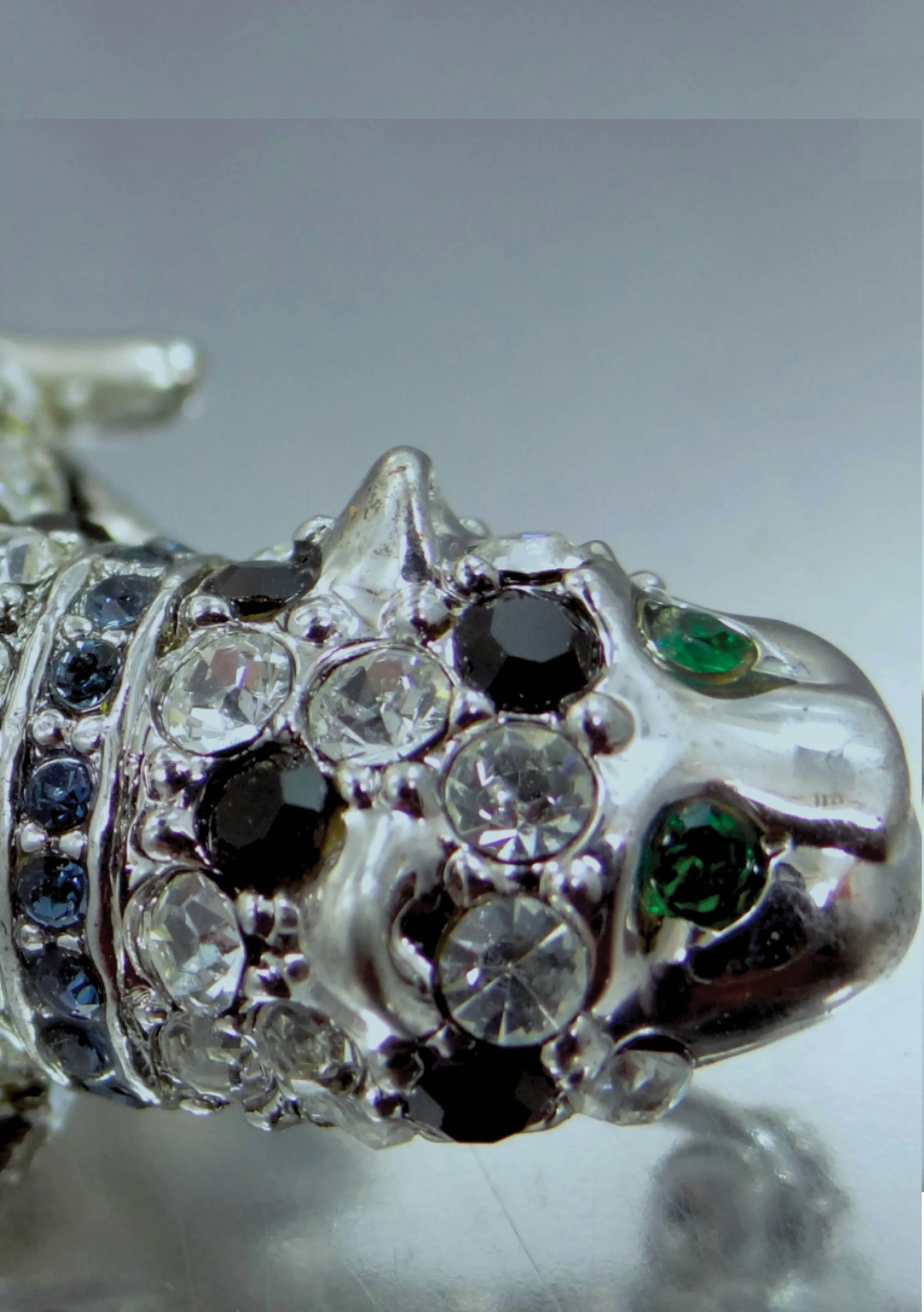 Vintage Sparkling Leopard Rhinestone Brooch - New!