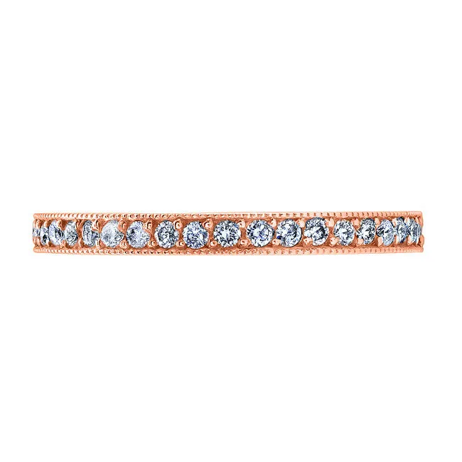 Vintage Style Eternity Diamond Wedding Band