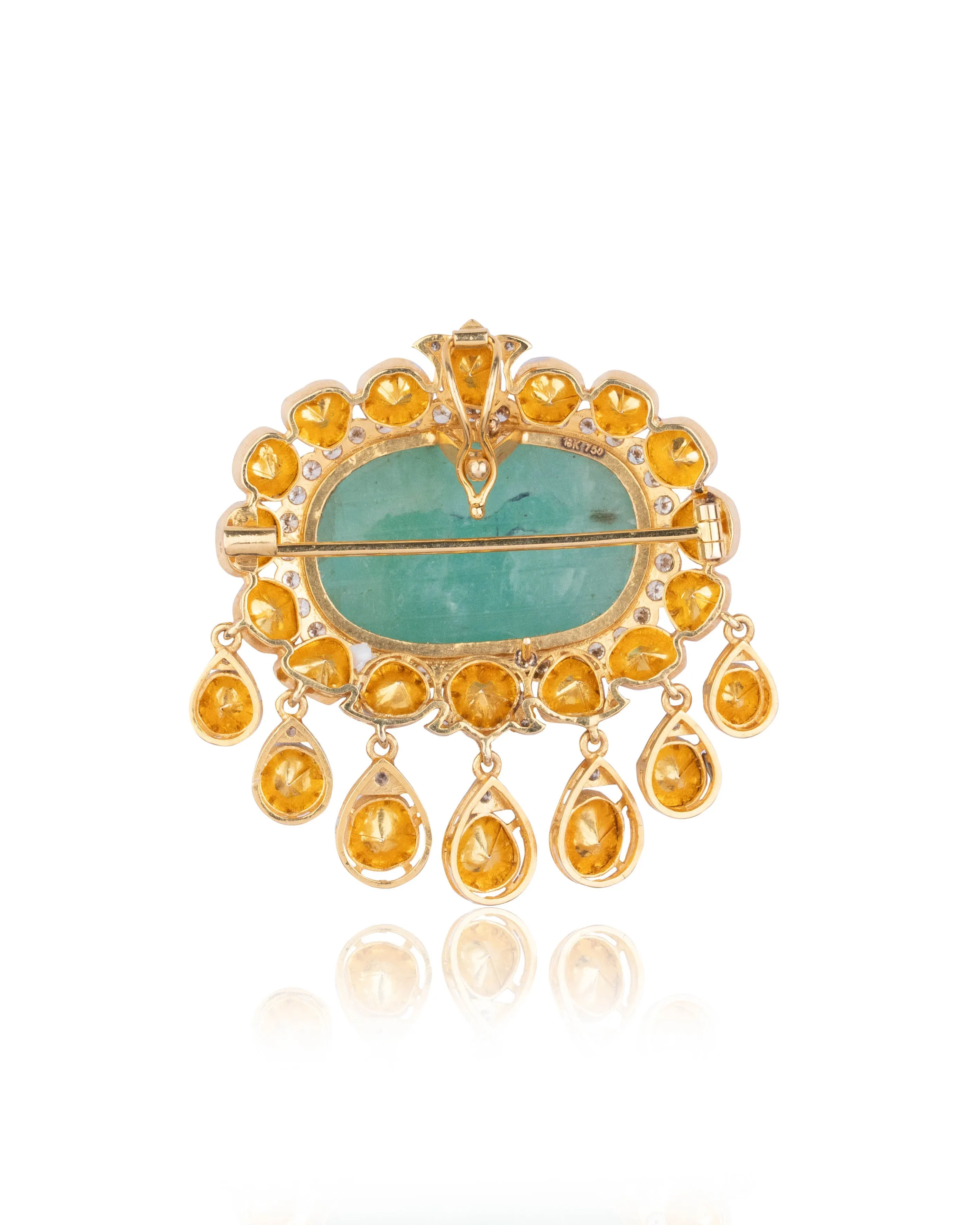 Vishal Polki And Diamond Brooch