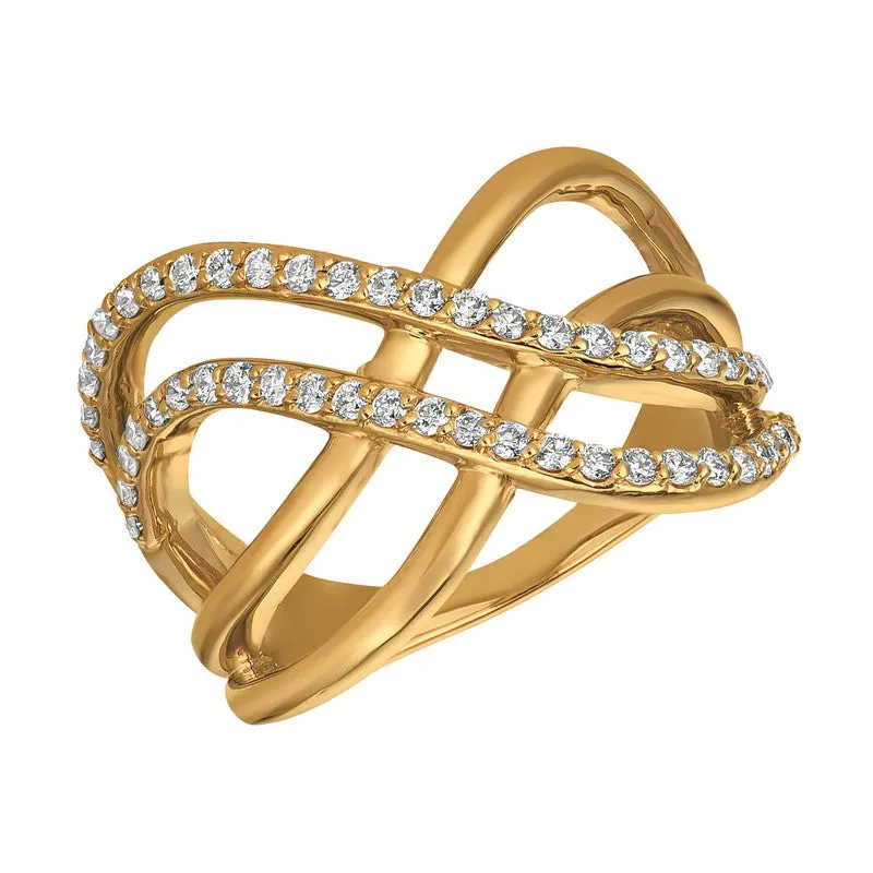 WAVELENGTH DIAMOND RING 14K GOLD (0.5 CTW)