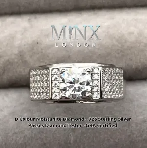 Wedding Ring | 1.0 Carat Ring | Moissanite Ring | Mens Wedding Ring | Mens Ring | Mens Diamond Ring | Mens Wedding Band | Mens Moissanite