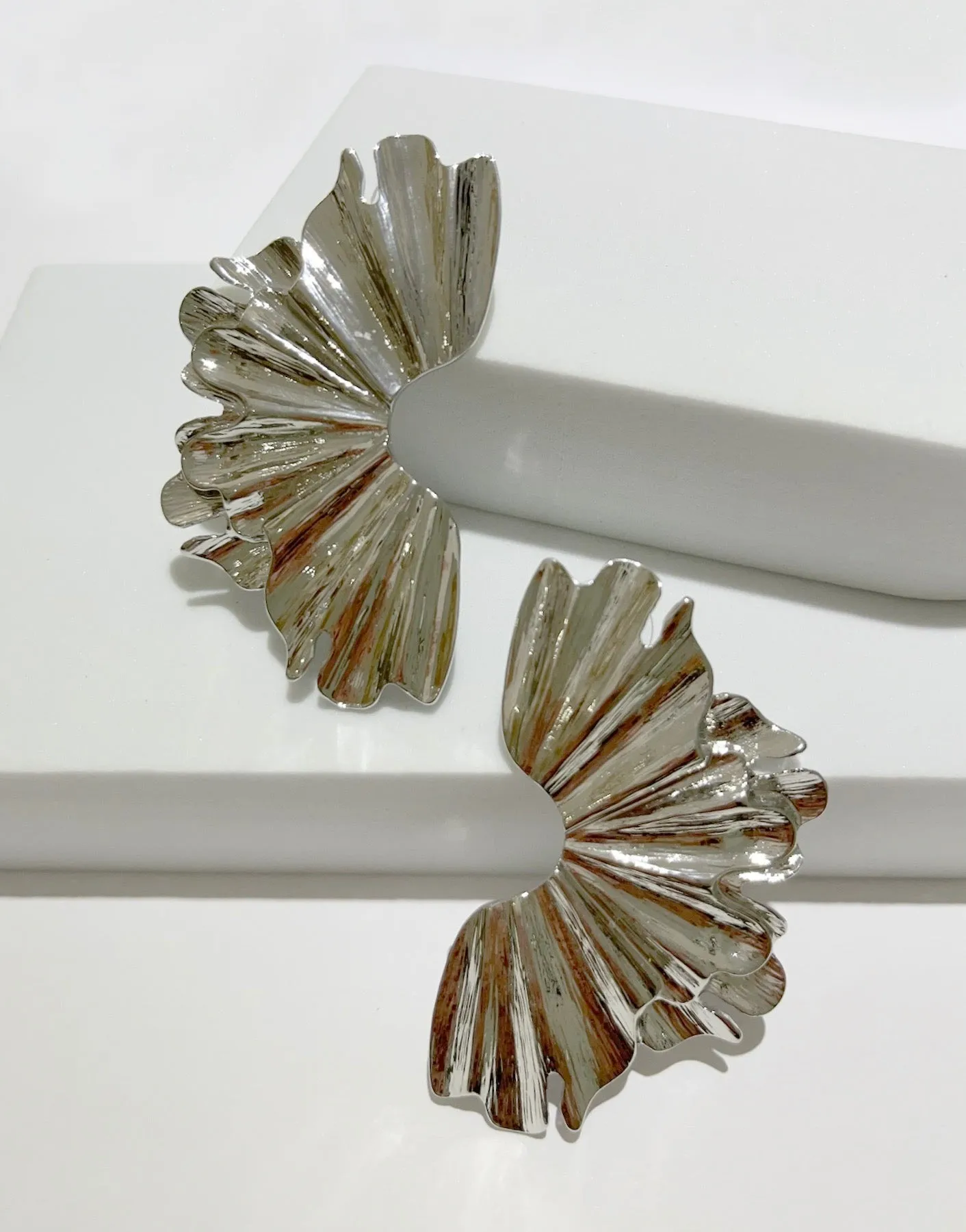 What a Statement Piece Silver Earrings